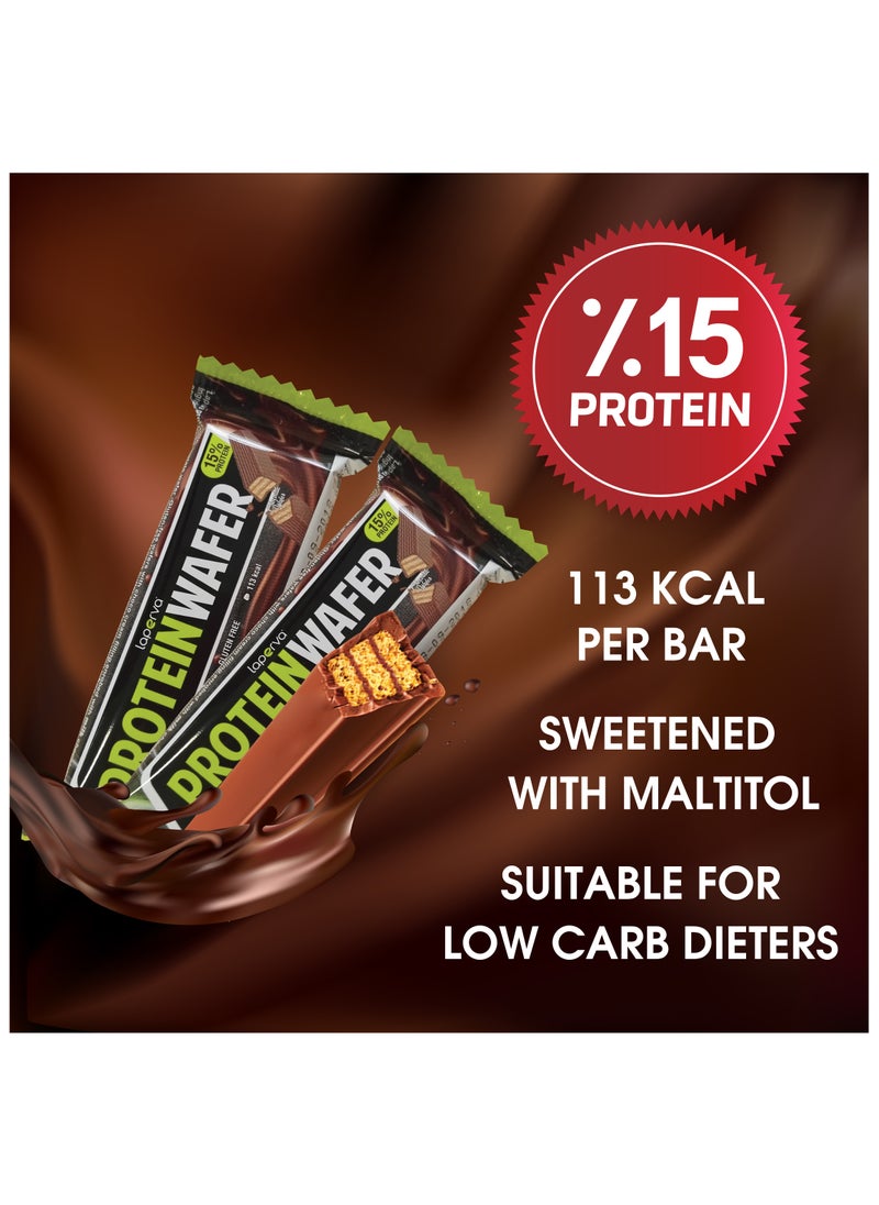 Laperva Protein Wafer, 1 Bar, Milk Chocolate -21.5g Pack of 25