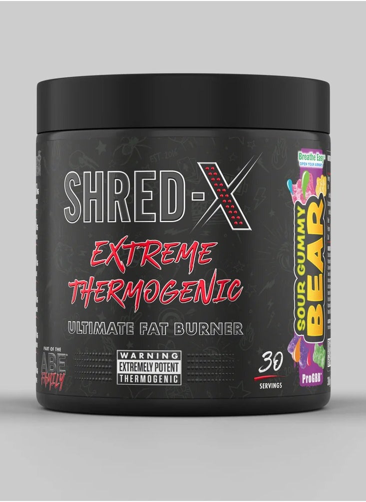 Shred X Extreme Thermogenic 300G Sour Gummy Bear