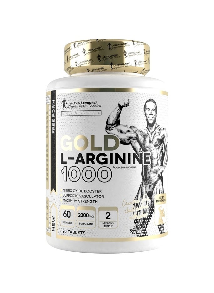 Kevin Levrone Gold L-Arginine 1000 120 Tablets: Maximize Strength and Performance