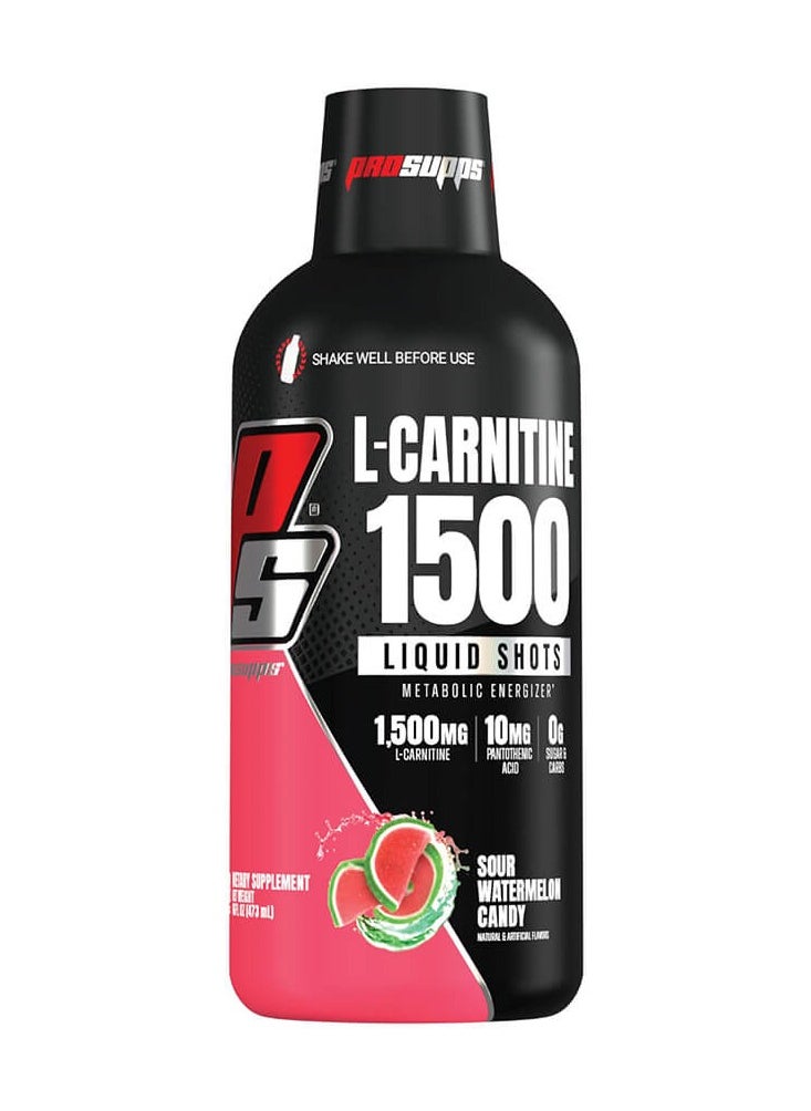 ProSupps L-Carnitine 1500 Liquid Shots 473ml Sour Watermelon Candy