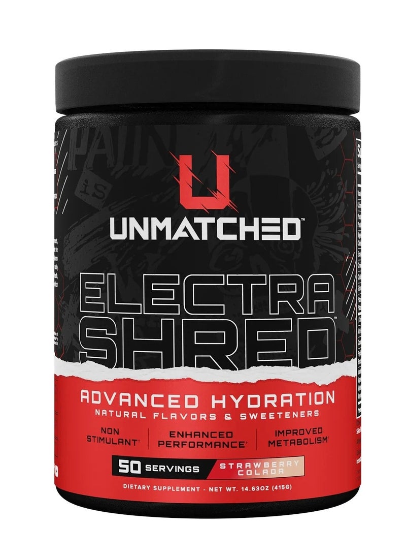 Unmatched Electra Shred Advance Hydration Strawberry Colada 415g