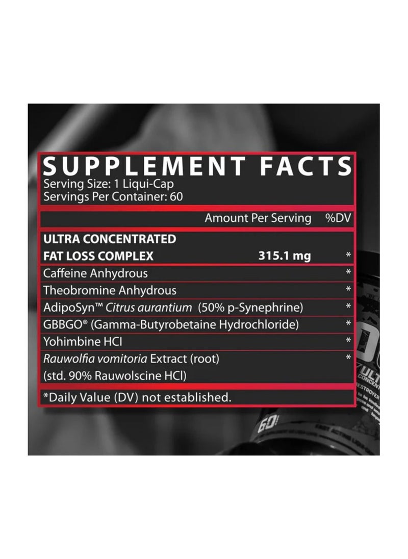 Lipo6 Black Ultra Concentrate 60 capsules