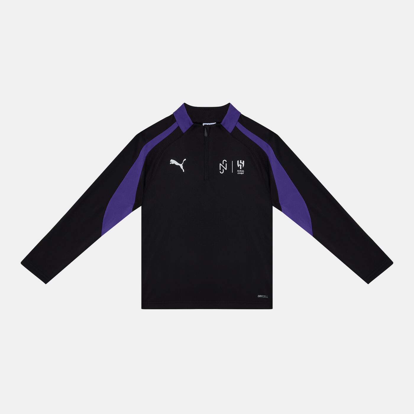 Kids' Neymar Jr. Al Hilal 1/4-Zip Football Training Top