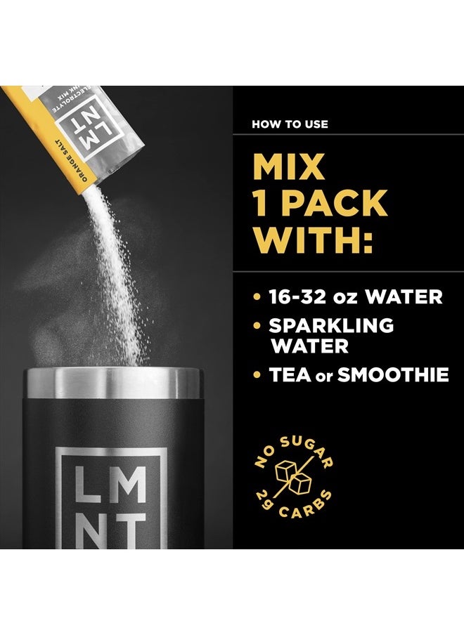LMNT Zero Sugar Electrolytes - Orange Salt | Drink Mix | 30-Count