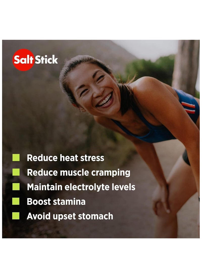 Salt Stick Electrolyte FastChews Lemon Lime 10 Chewable Electrolyte Tablets 12 pack