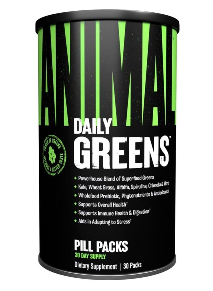 Animal Daily Greens- Supports Immune Health & Digestion - 30 Packs