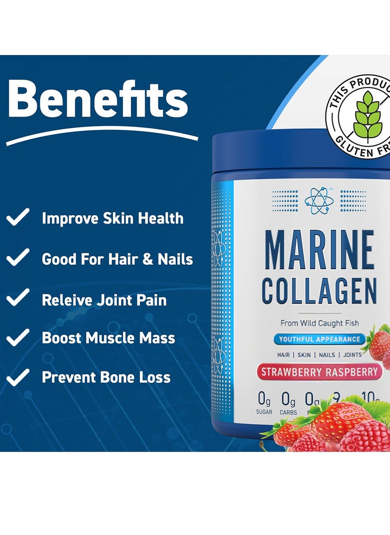 Applied Nutrition Marine Collagen 300g Strawberry Raspberry