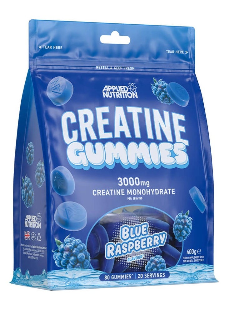 Applied Nutrition Creatine Gummies 3000mg 20Ser 400g Blue Raspberry