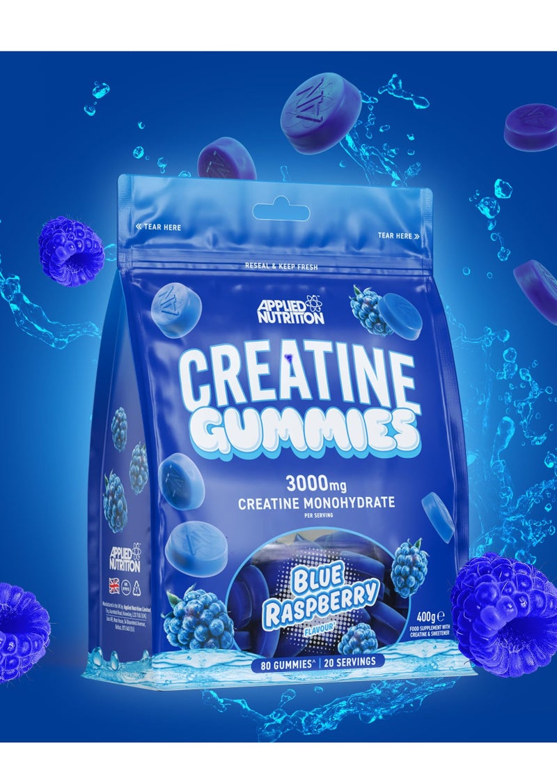 Applied Nutrition Creatine Gummies 3000mg 20Ser 400g Blue Raspberry