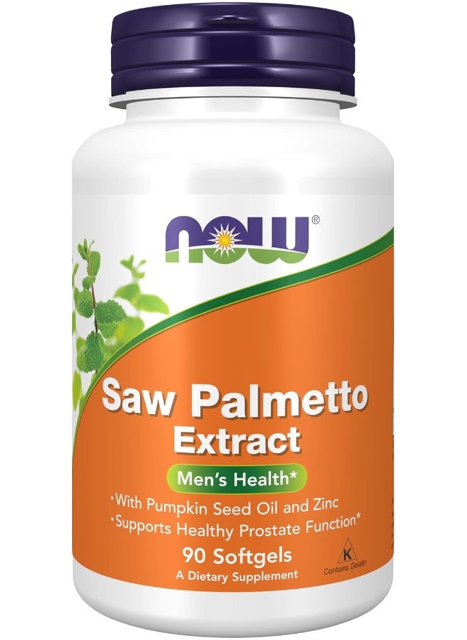 Now Foods Saw Palmetto Extract 80Mg, 90 Softgels