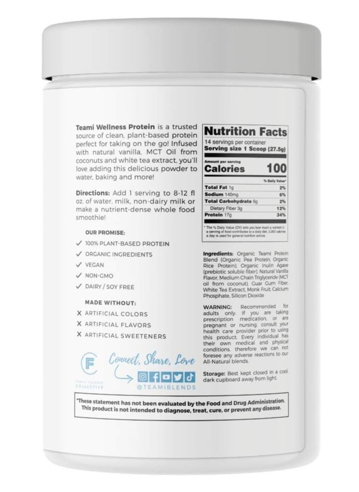 Teami - Wellness Rich Protein - Vanilla Flavour