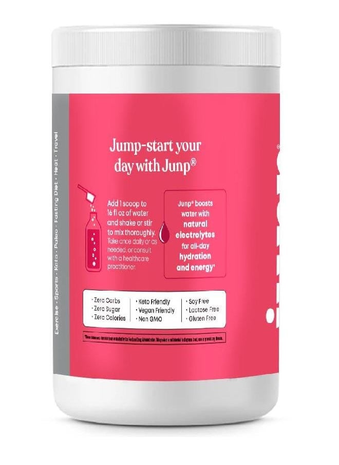 JUNP Hydration Electrolyte Powder, Electrolytes Drink Mix, Hydration Mix, Sugar Free, Gluten Free, 0 Calories, 0 Carbs, Keto Friendly, NON - GMO Kosher, 90 Servings. (Wild Berry)