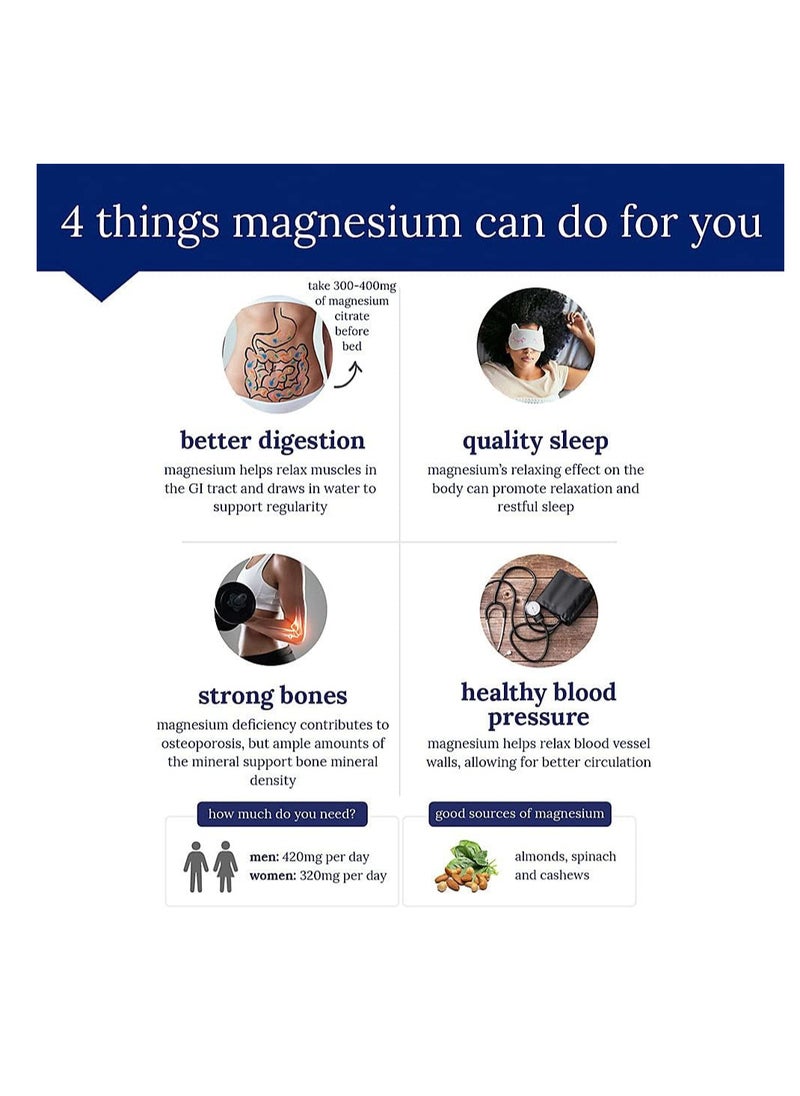 Natural Calm Drink - 8 Oz. Magnesium Supplement - Organic Calm Drink - Water Soluble Drink. Dietary Supplement