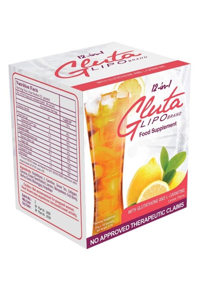 Gluta Lipo Transform Your Detox Routine 12-in-1 Food Supplement