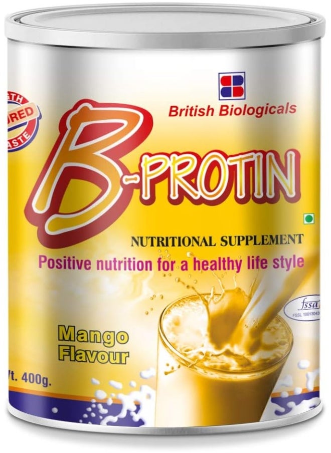 British Biologicals Mango Flavour B-Protin (400g)