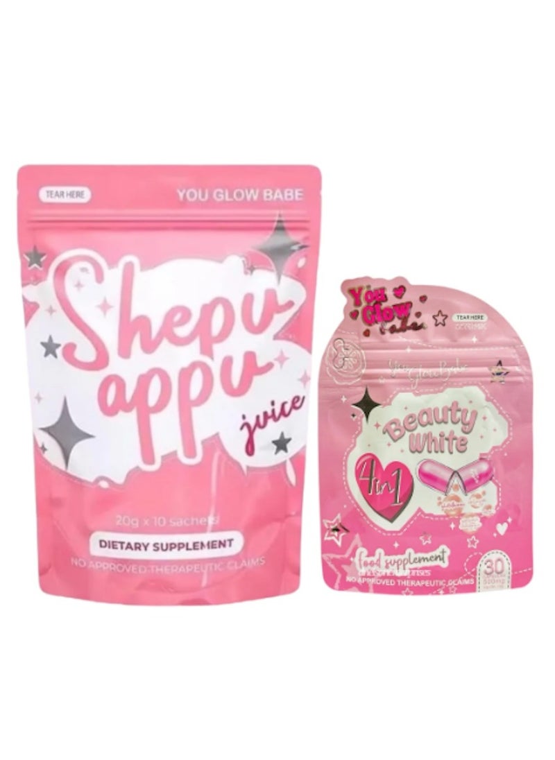 Shepu appu and beauty white Pack Of 2