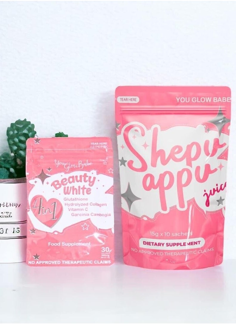 Shepu appu and beauty white Pack Of 2