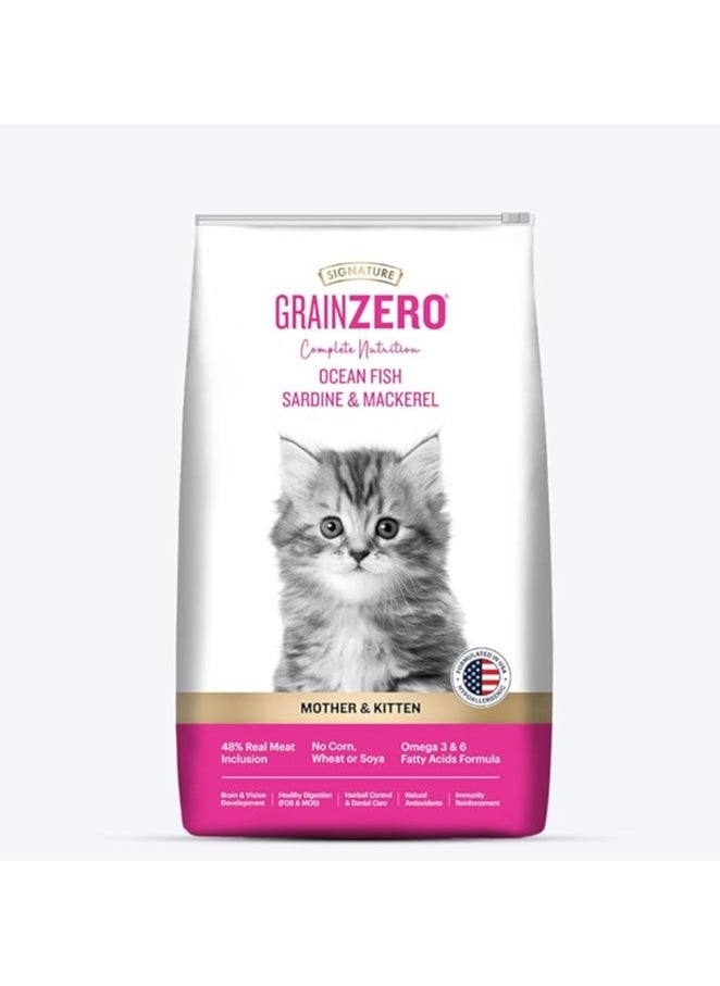 GRAINZERO MOTHER & KITTEN OCEAN FISH FOOD 1.2KG