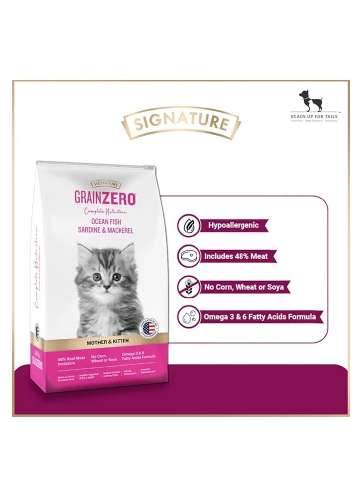GRAINZERO MOTHER & KITTEN OCEAN FISH FOOD 1.2KG