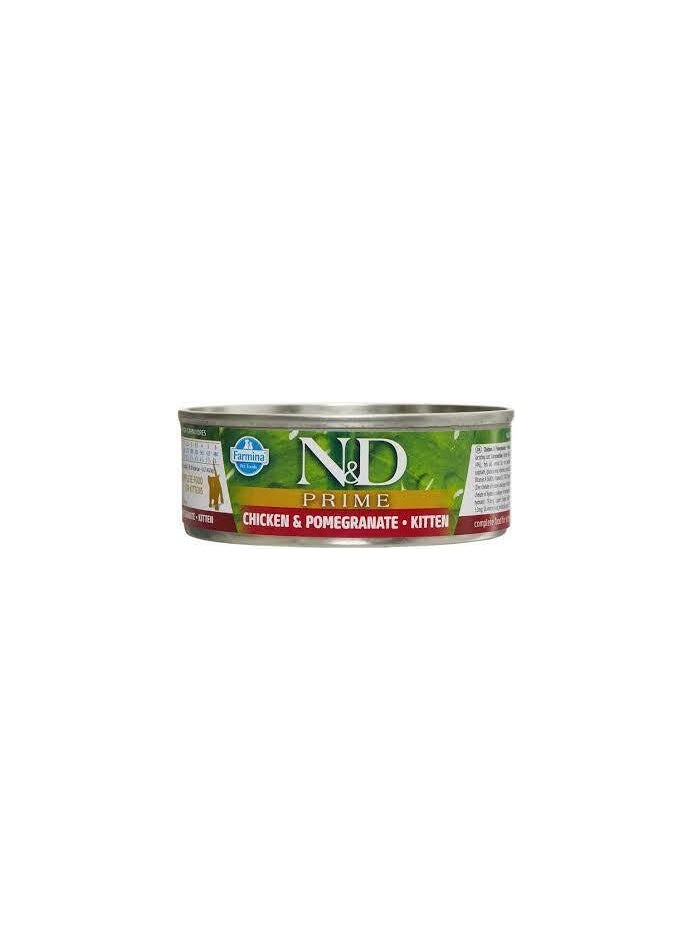 Farmina N&D Chicken & Pomegranate Kitten 80gX12 For Cat