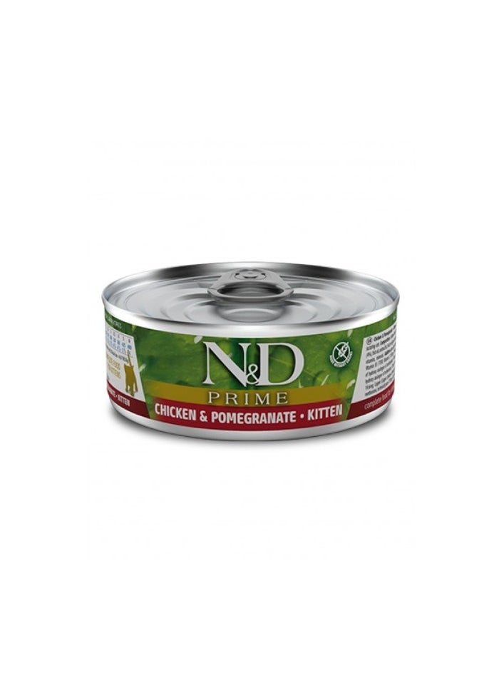 Farmina N&D Chicken & Pomegranate Kitten 80gX12 For Cat