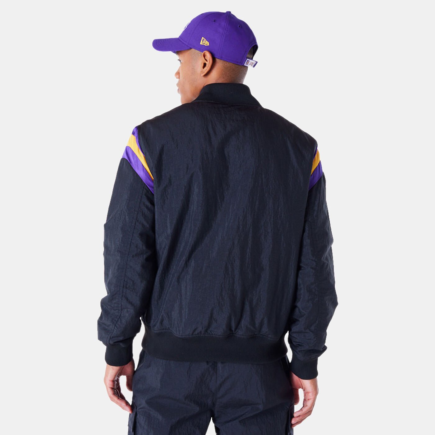 Men's NBA LA Lakers Panel Bomber Jacket