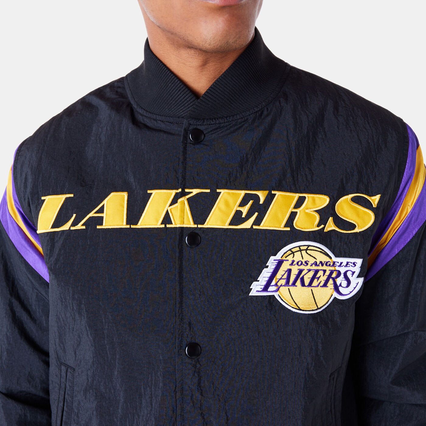 Men's NBA LA Lakers Panel Bomber Jacket