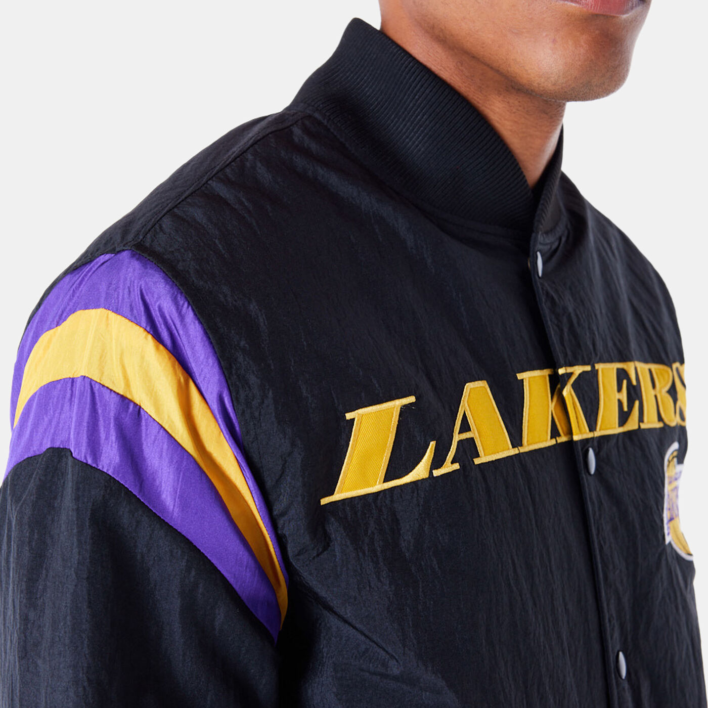 Men's NBA LA Lakers Panel Bomber Jacket