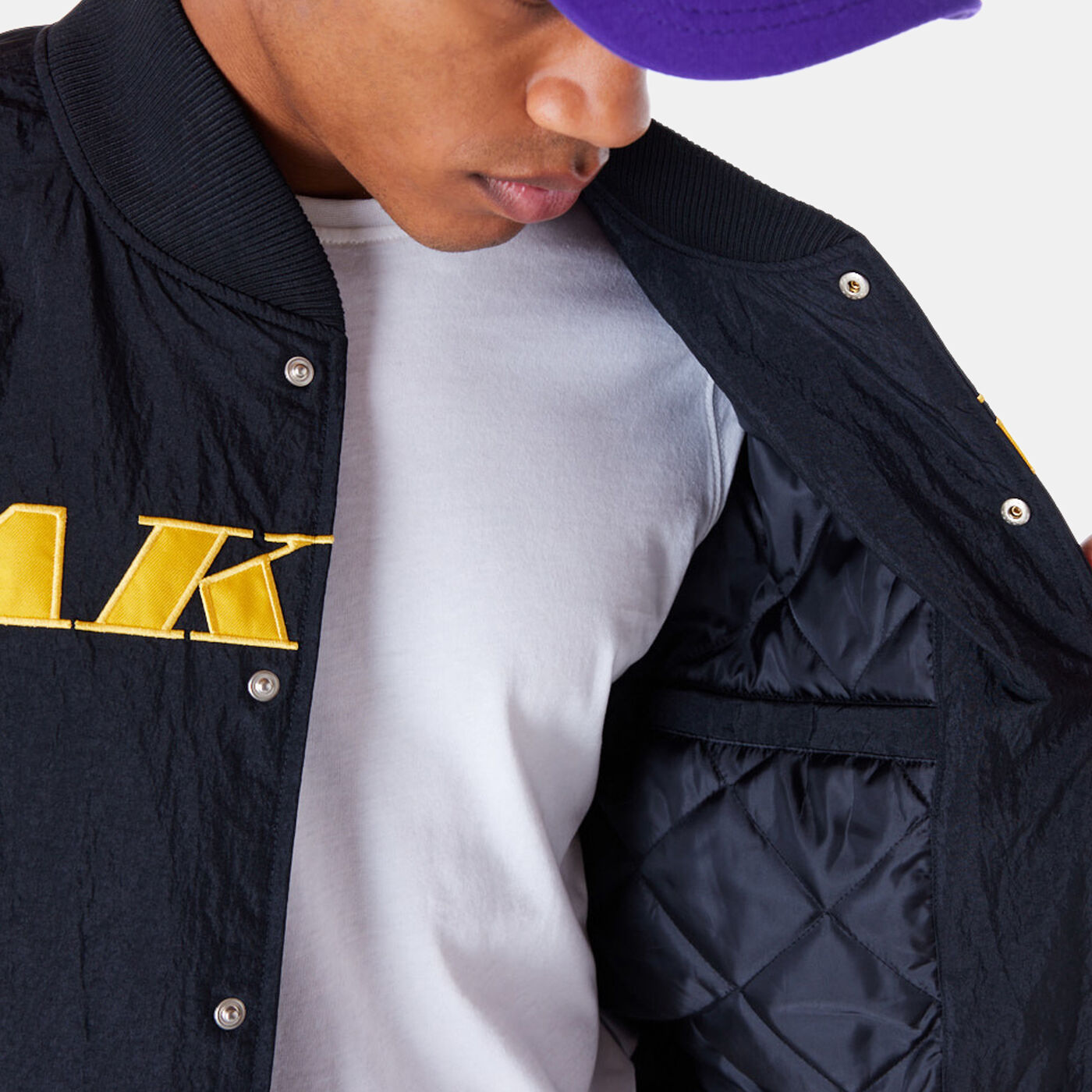 Men's NBA LA Lakers Panel Bomber Jacket