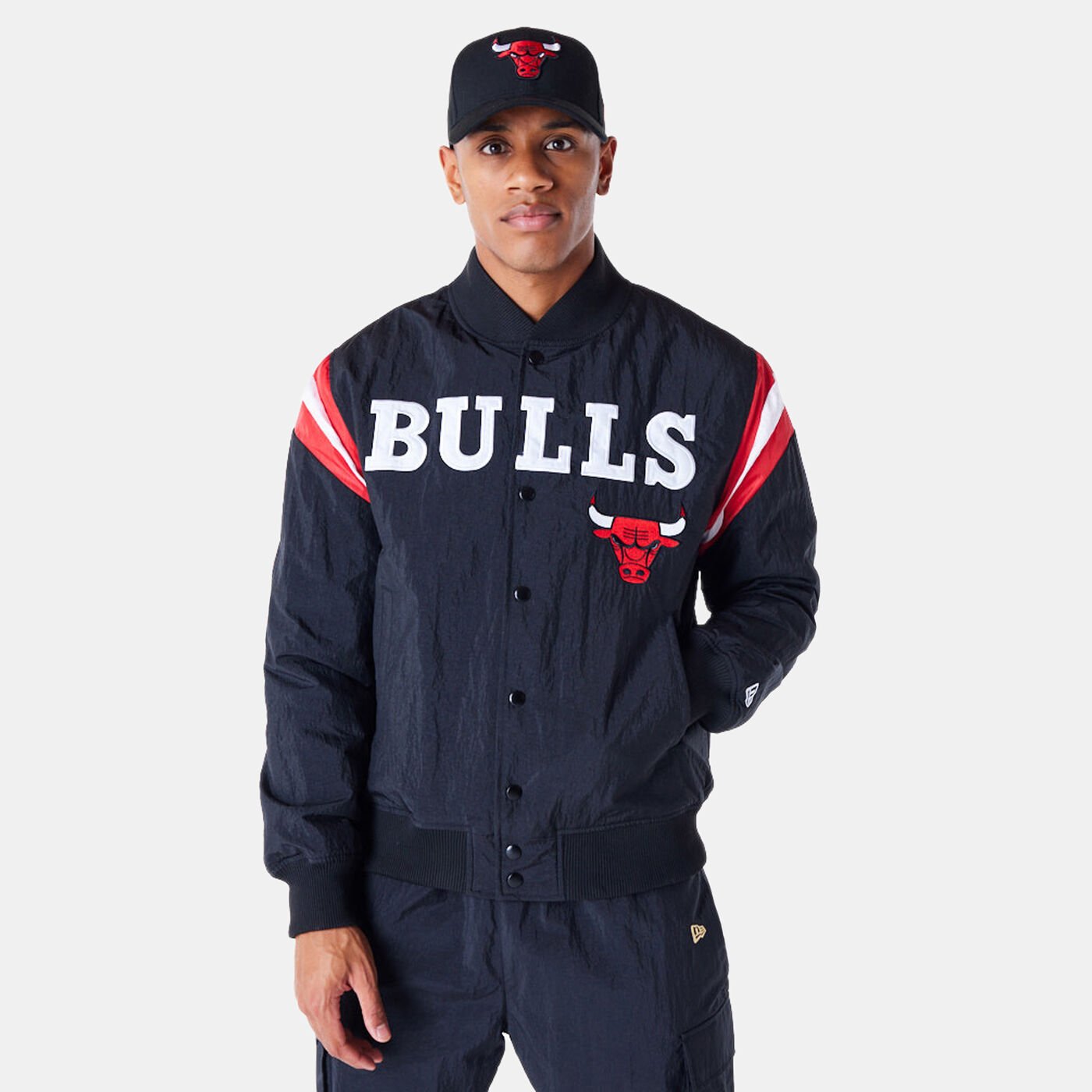 Men's NBA Chicago Bulls Panel Bomber Jacket