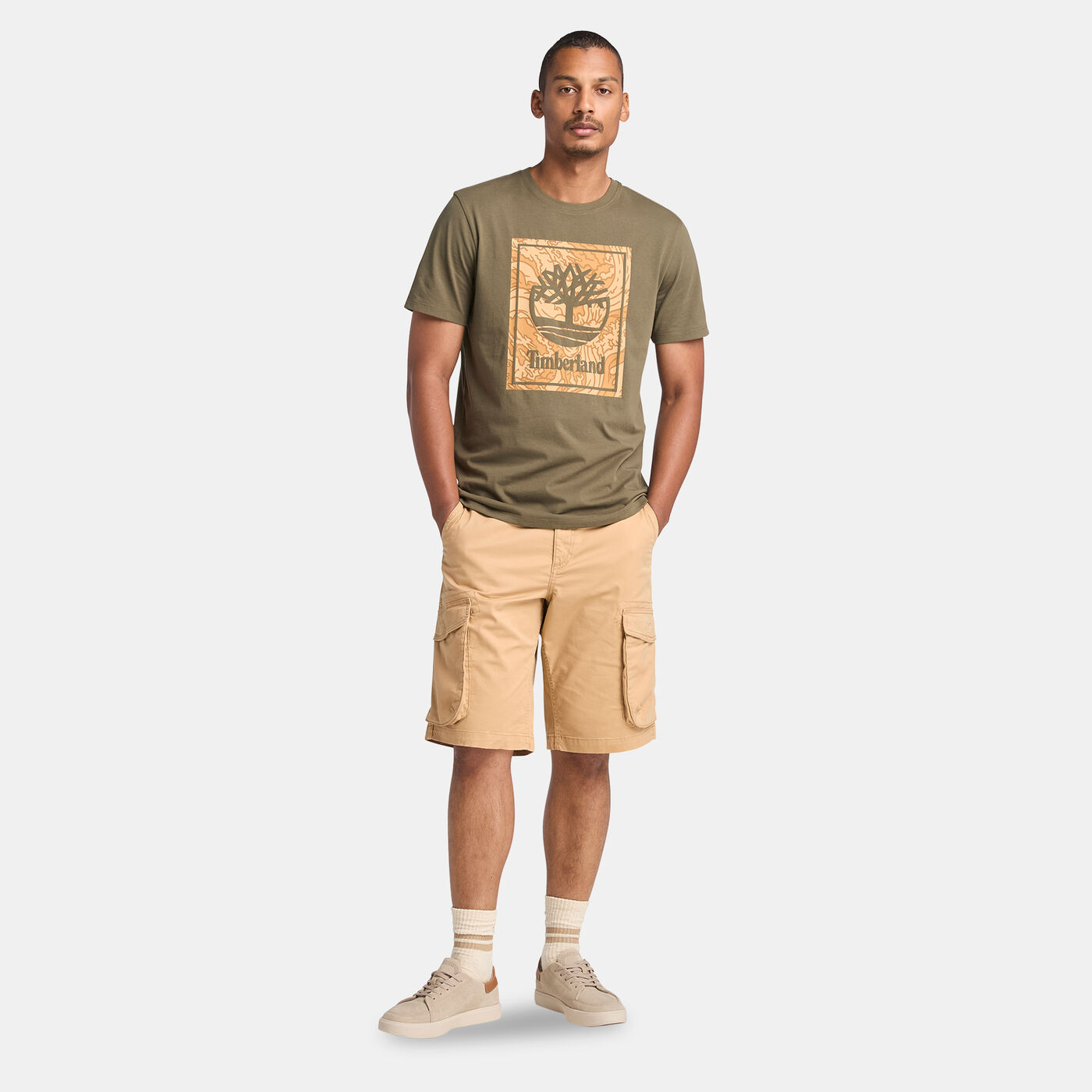 Men's Woven Badge Cargo Shorts