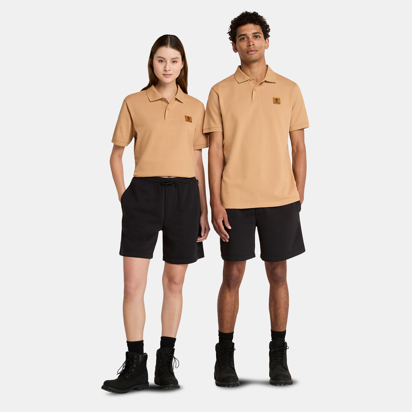 Men's Woven Badge Polo Shirt