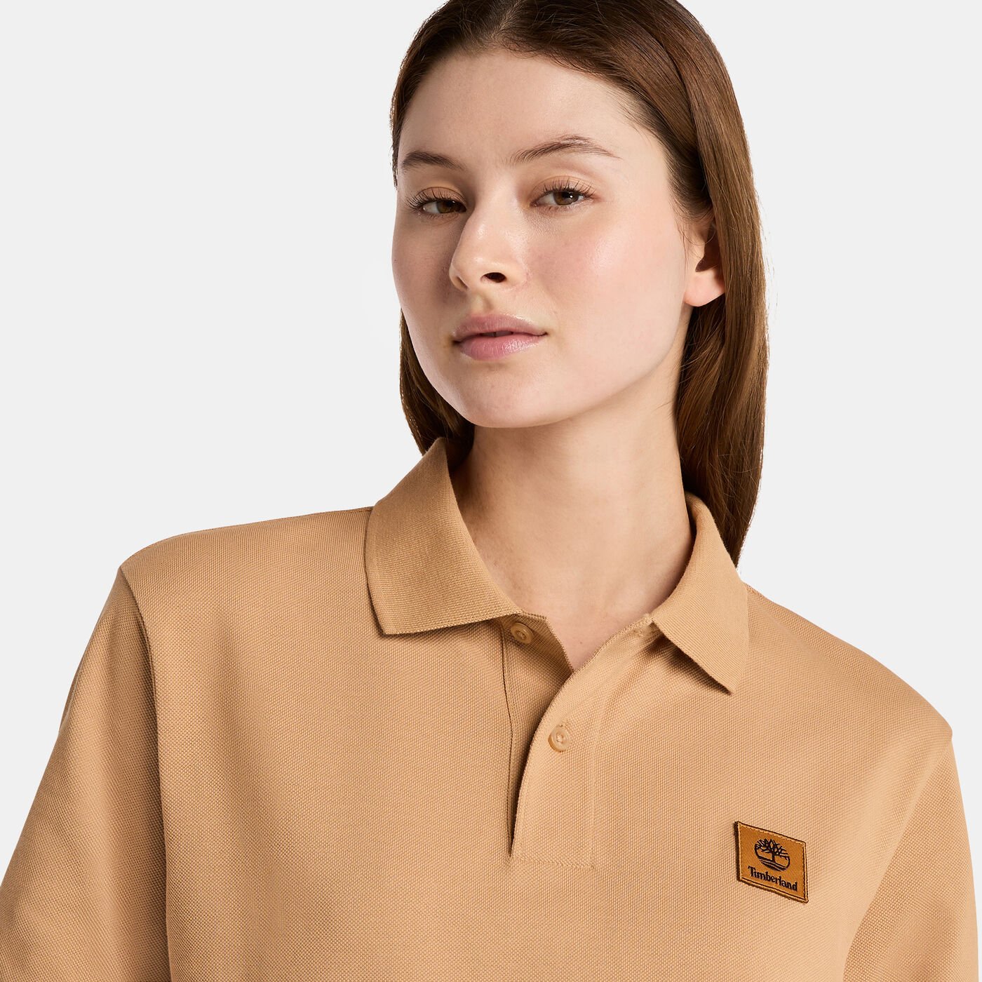 Men's Woven Badge Polo Shirt