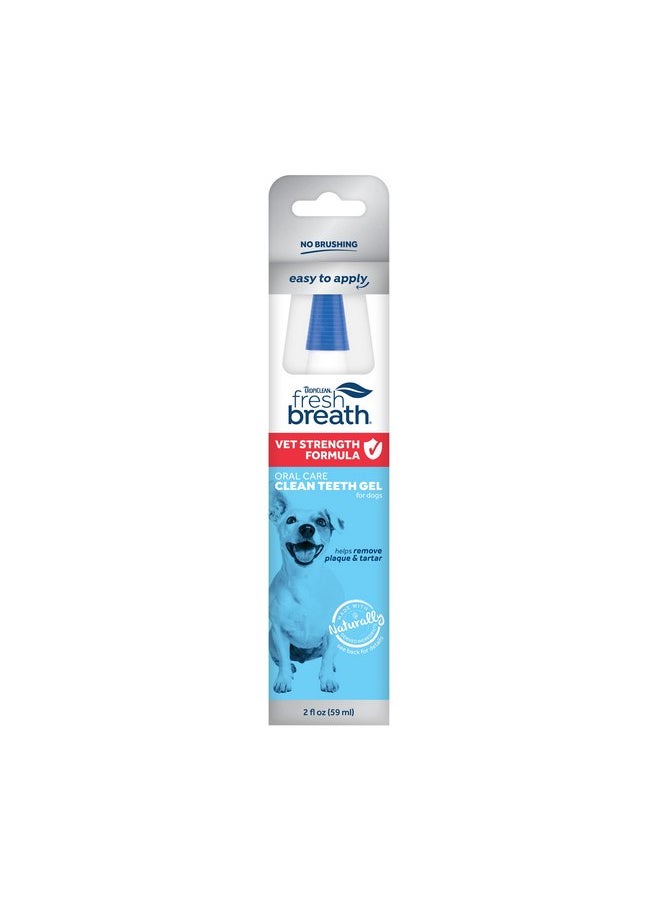 Fresh Breath Certified Wellness Collection Vet Strength Oral Care Teeth Gel | Removes Plaque & Tartar | No Brushing Required Dog Dental Care | 2 oz