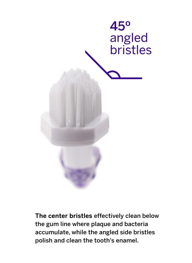 petsmile Professional Pet Toothbrush - Patented 45° Cat & Dog Toothbrush for Small & Large Animals - Pet Accessories for Dental Care - VOHC Approved Dog Teeth Cleaning - Dog Toothpaste Not Included