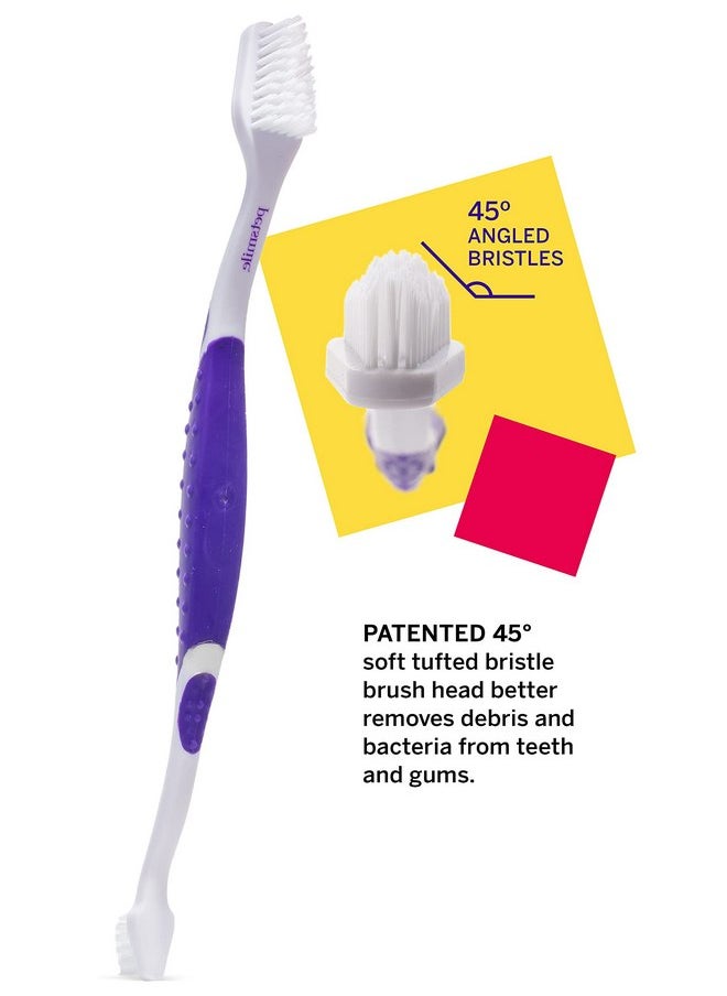 petsmile Professional Pet Toothbrush - Patented 45° Cat & Dog Toothbrush for Small & Large Animals - Pet Accessories for Dental Care - VOHC Approved Dog Teeth Cleaning - Dog Toothpaste Not Included