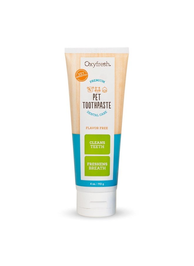 Oxyfresh Premium Dog Toothpaste - Best Dog Teeth Cleaning & Dog Plaque and Tartar Fighter - Safe for Cat Toothpaste Too - Vet Formulated Pet Toothpaste, 4oz