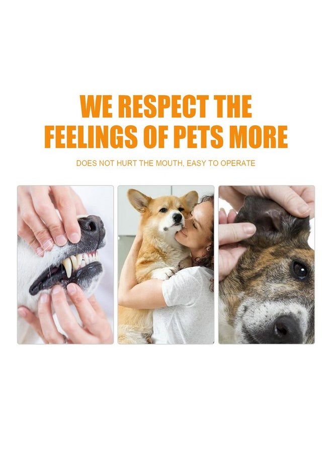 Pet Dental Fingers Wipes, Dog Teeth Cleaning Finger Cots,50 Wipes Oral Wipes Pads for Dogs and Cats - Optimize Oral Health Reduces Plaque, Freshens Breath
