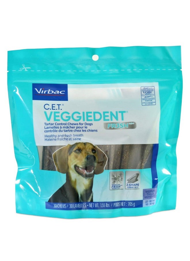 C.E.T. VeggieDent Chews, Regular, 30 Chews