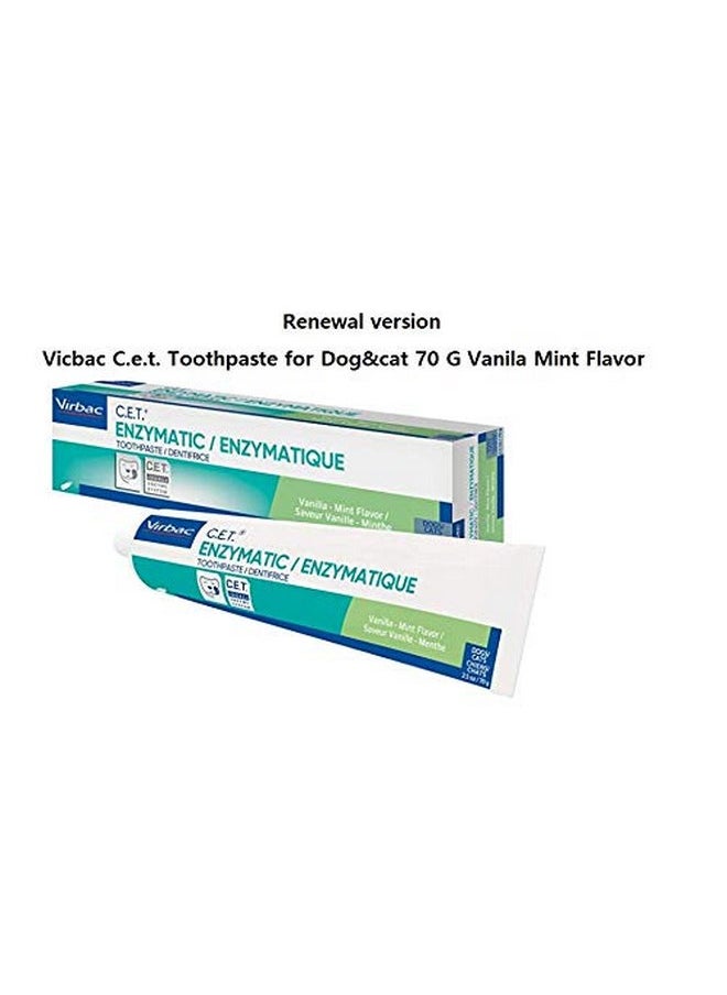 Vicbac C.e.t. Toothpaste for Dog&cat 70 G Vanila Mint Flavor