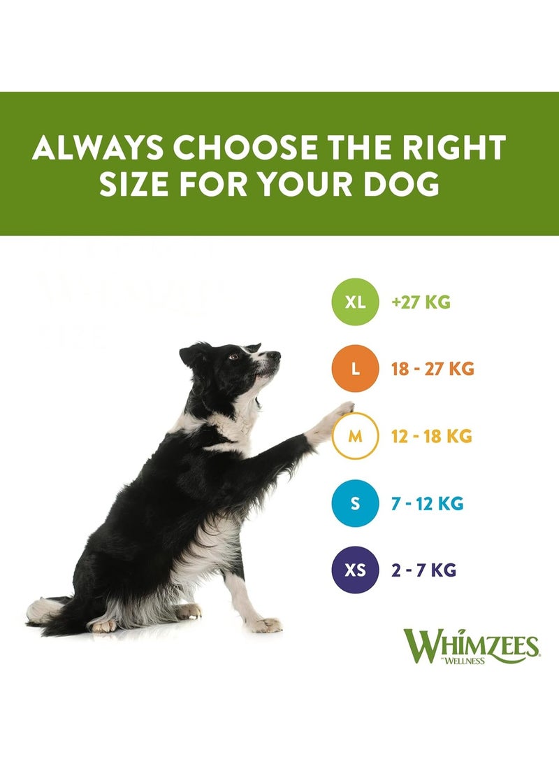 By Wellness Rice Bone Dog Dental Sticks 9 Pieces Size M L Dog Chews for Medium to Large Breeds Natural Gluten Free Rawhide Free Vegetarian