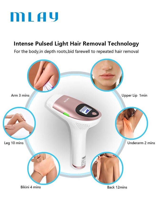 T3 3-In-1 Home IPL Laser Hair Removal Carry Hot Air Comb Pink