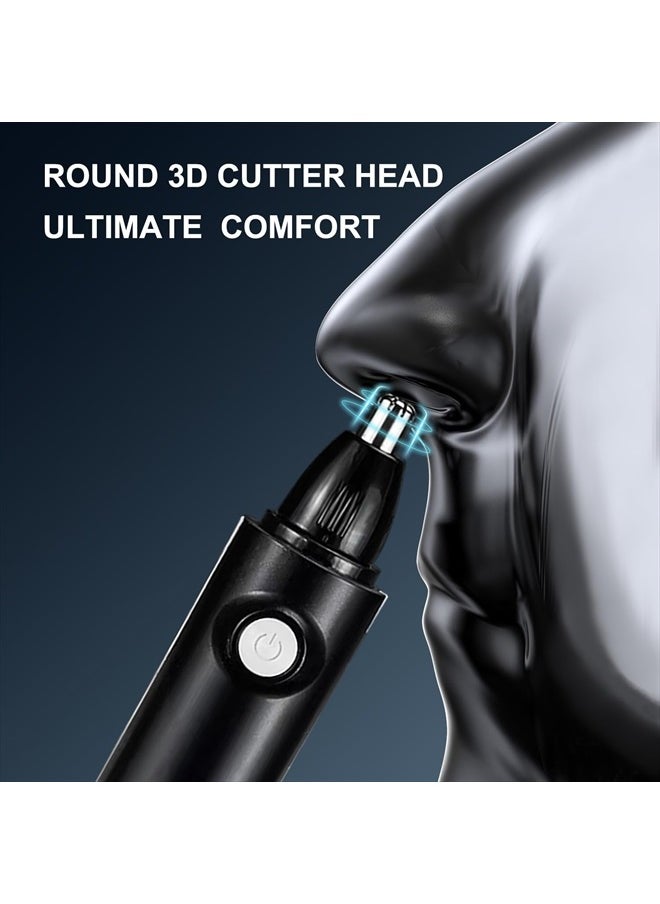 Nose Hair Trimmer for Men, 2024 Professional Painless Eyebrow&Facial&Nose Hair Trimmer for Men Women, IPX7 Waterproof, USB Rechargeable, Easy Cleaning, All-in-ONE Nose Hair Trimmer