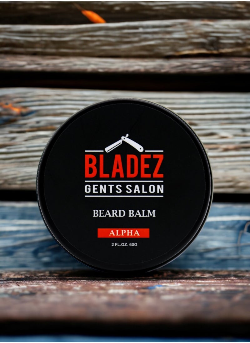 Alpha Beard Balm, Best Natural Based Beard Care Product, Bladez Professional Beard Care Line