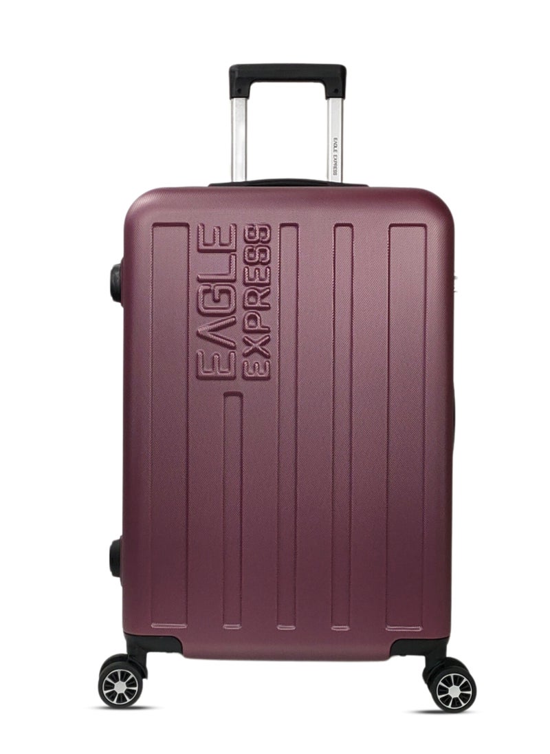 VENTURE ABS HARD TROLLEY 20,24,28 inch 3 Piece Set PURPLISH RED