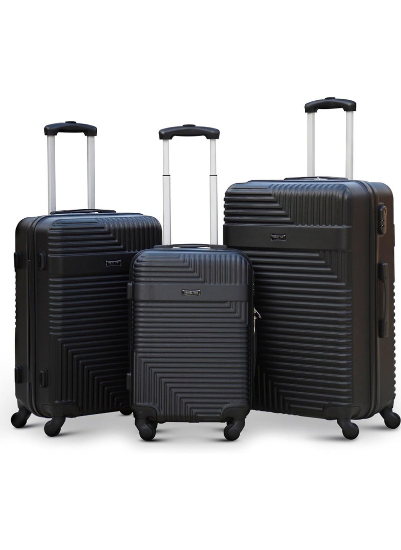 Lightweight Luggage Hard Shell Trolly with smooth spinner wheels and secured combination lock ABS Suitcases for travel.