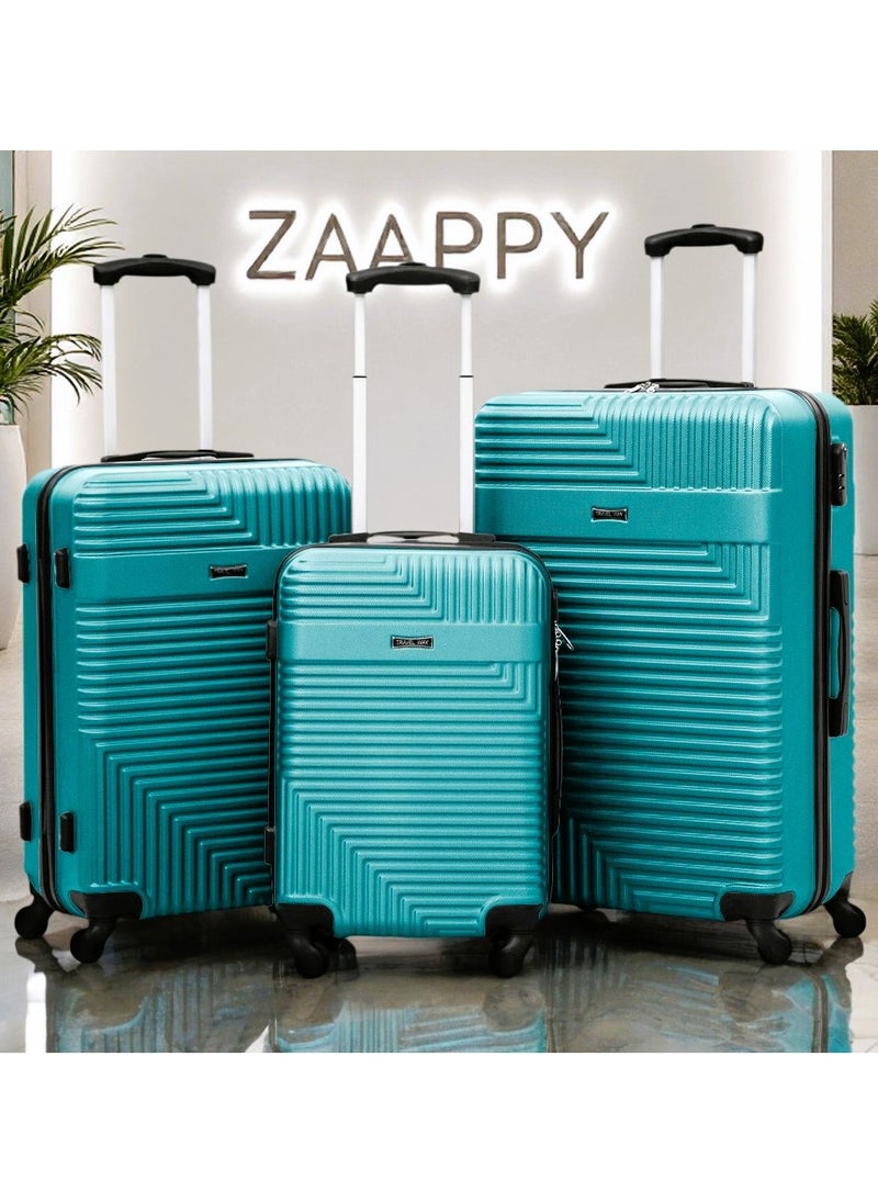 Lightweight Luggage Hard Shell Trolly with smooth spinner wheels and secured combination lock ABS Suitcases for travel.