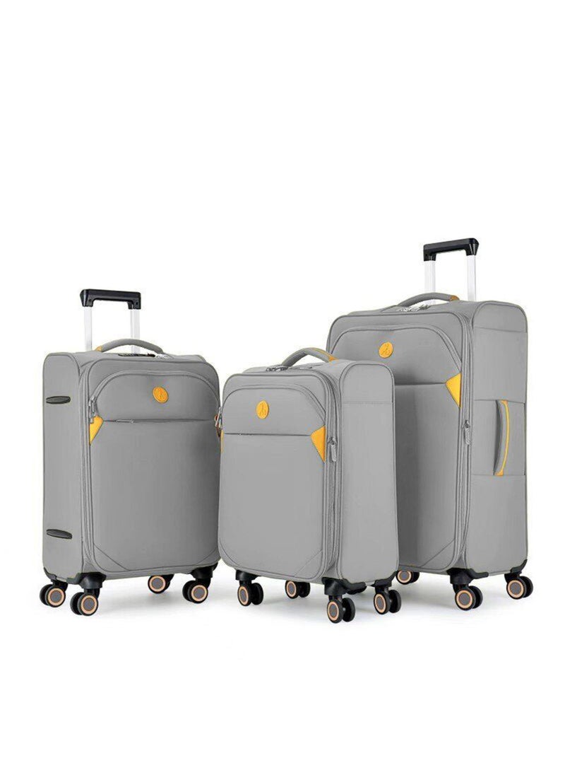 Luggage Bag 3 Piece Set - Softside Expandable Ultra Lightweight Durable Waterproof Suitcase with TSA Lock, Double Spinner Wheels & Anti-Theft Zipper  20