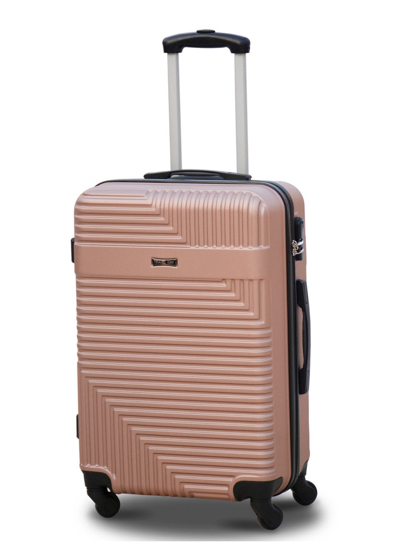 Lightweight Luggage Hard Shell Trolly with smooth spinner wheels and secured combination lock ABS Suitcases for travel.