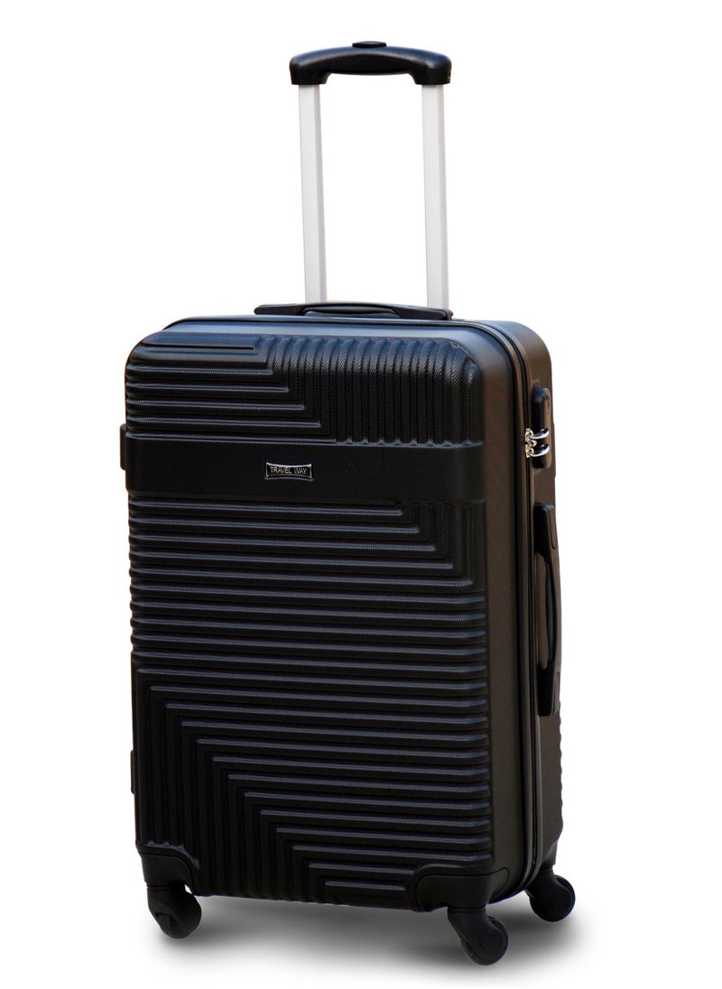 Lightweight Luggage Hard Shell Trolly with smooth spinner wheels and secured combination lock ABS Suitcases for travel.